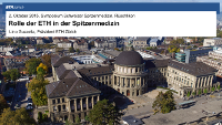 Prof. Lino Guzzella<br/>
Rolle der ETH in der Spitzenmedizin